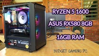 Ryzen 5 1600 | Asus RX580 8GB Budget Gaming Pc #pcbuild #gamingpc #budgetpc