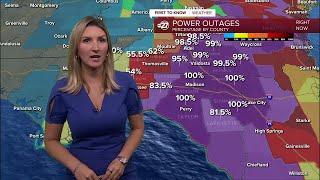 Elizabeth Copeland provides 5 a.m. power update in Tallahassee, Florida after Hurricane Helene