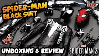 Hot Toys SPIDER-MAN Black Suit PS5 Spider-Man 2 Unboxing e Review BR