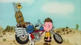 Snoopy on a Motorcycle