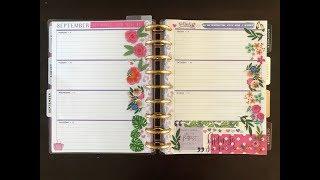 PLAN WITH ME | September 9 - 15 | Glam Functional Planning | Horizontal Classic Happy Planner