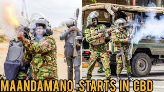 RUTO  MUST GO; CHAOS  IN NAIROBI CBD AS MAANDAMANO OFFICIALLY BEGINS