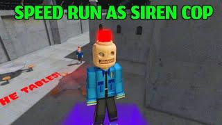 Escape SIREN COP'S PRISON as SIREN COP with GLITCH! (SCARY OBBY)