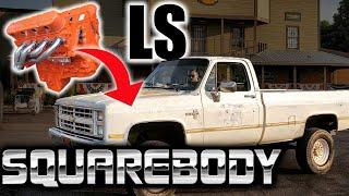 LS K20 Squarebody First Fire Up! - 1986 Chevy K20 Truck | Part 3