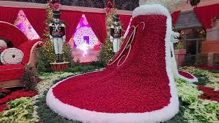 Bellagio Conservatory & Botanical Gardens Las Vegas December Christmas 2023 Nutcracker Tour