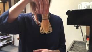 How to use your bamboo whisk - chasen in Japanese!