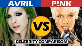 Avril Lavigne vs Pink - Celebrity Comparison