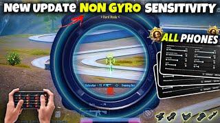 Non Gyro Best Sensitivity For New Update    2024 World Best Sensitivity Settings • All Devices Work