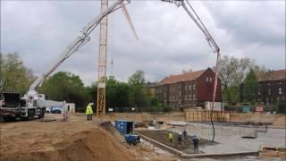 1 concrete pump Nr. 42-5  - 42 trucks  - 300 cubic meters in 7 hours