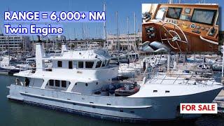 €2.5M Steel Long-Range TRAWLER YACHT For Sale (And Charter!) | M/Y Beleza