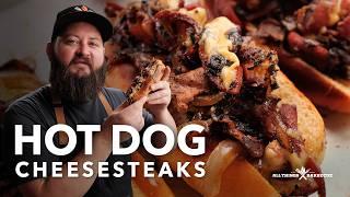 Philly Cheesesteak Hot Dog Recipe | Chef Tom X All Things BBQ