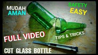 CARA POTONG BOTOL KACA YANG RAPIH DAN AMAN - Easy Cut the glass bottle  #share #short #shorts