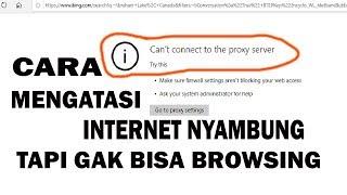 cara mengatasi internet tersambung tapi tidak bisa browsing