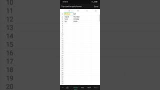 From mobile- How to use format painter in Ms Excel(steps:- HomeFormat painter)