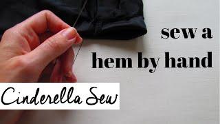 How to hem pants or shorts - No sewing machine - Sew a hem by hand  - Easy hemming tutorial