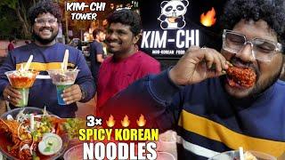3 × Spicy Korean Tower Noodles & Chicken Peri Peri Wings  - Too Hot To Handle - Foodie Prabu