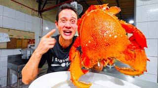 Giant ALIEN CRAB in Philippines!!  Best STREET FOOD in Zamboanga City!! 