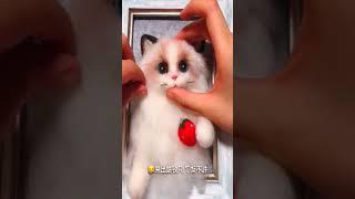 Cute Needle Felting ASMR.Felted Wool Crafts.#wool​ #modernworld​ #toys​ #handmade​