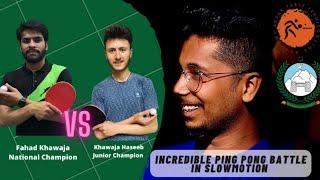 Fahad Khawaja vs Khawaja Haseeb | Incredible Table Tennis Rallies | Champion vs Champion