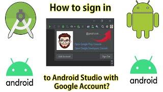 How to sign in to Android Studio with Google Account?