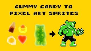 Turning Gummies into Pixel Art Characters