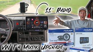 11" Radio im VW T4?! Fettes Car Hifi Upgrade inkl. Endstufe, Lautsprecher und Subwoofer