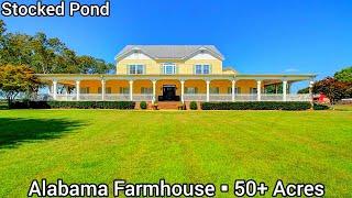 Alabama Farmhouse For Sale | 50+ Acres |Alabama land For Sale | Stocked Pond | Farms Land