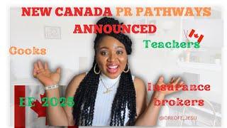 NEW CANADA EE PR CATEGORY ANNOUNCED |Education |International Student| Skilled Worker |Express Entry