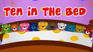 Ten In The Bed Teddy Bears and Nursery Rhyme for Babies