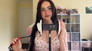 ASMR 3dio trigger assortment (mouth sounds, tapping, textured scratching, lid & liquid sounds) 