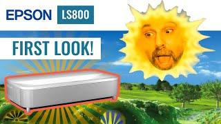 Epson LS800 UST Projector First Look Review. Brightest UST In 2022 New Epson Laser TV Up To 150"!