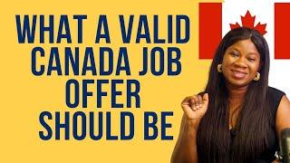 Understanding What a Valid Job Offer Looks Like in Canada | LMIA Job Offer Requirements Explained