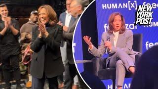 Kamala Harris mocked over bizarre Doritos word salad during speech about AI: ‘Three wines deep’