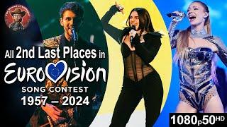 All 2nd Last Places in Eurovision Song Contest (1957-2024)