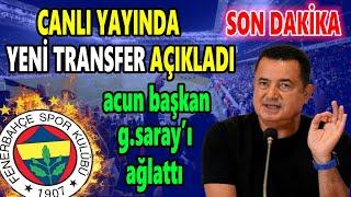 Canlı Yayında Yeni Transferi Resmen Açıkladı! Özel Uçakla F.Bahçe'de..