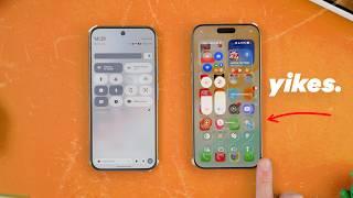 Android 16 smokes iOS 26.