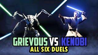 The Evolution of General Grievous VS Obi Wan Kenobi Lightsaber Duels