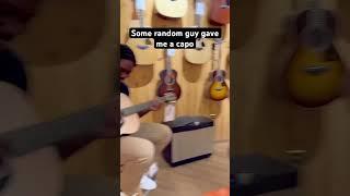 Playing forbidden riffs in Guitar Center