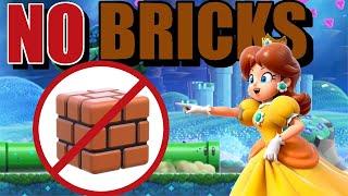 Can You Beat Super Mario Bros Wonder Without Touching a Brick Block? -No Bricks Challenge