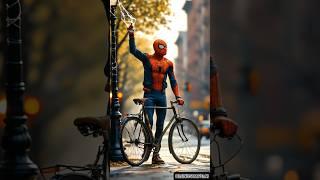 Spider-Man Saves the Day, One Kind Act at a Time || #shorts #spiderman | @BlendScapeAI