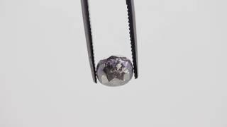 Natural Loose salt and pepper  Diamond Dark Gray Color Oval Shape Rose Cut Diamond, Use For Ring,