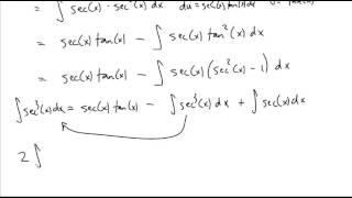 the integral of secant cubed