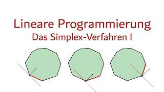 6b. Lineare Programmierung: Das Simplex-Verfahren I