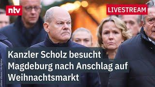 LIVE: Kanzler Scholz besucht Magdeburg nach Anschlag auf Weihnachtsmarkt