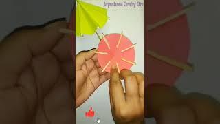 How To Make Diy Mini Umbrella #shorts #youtubeshorts #jayashreecraftydiy