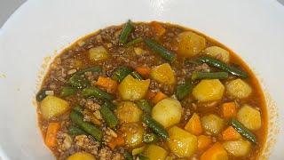 GROUND BEEF STEW RECIPE FOR LUNCH