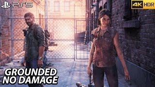 The Last Of Us Part 1 Remake Aggressive Stealth Gameplay - The Slums (GROUNDED/NO DAMAGE) | 4K/60FPS