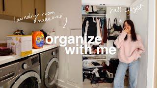 vlog: MAJOR closet + laundry organization & medieval times (lol)