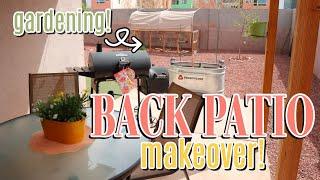 SMALL BACK PATIO MAKEOVER | SUMMER CLEAN AND DECORATE WITH ME