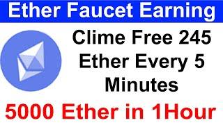 Earn 246 ETH every 5 Minutes instantly on Faucet Pay Dally Clime 30 Time / On FaucetPay